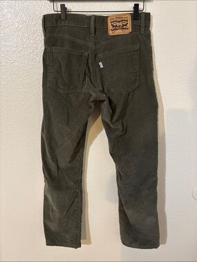 Levi's Men's 514 Olive Corduroy Pants - Classic Straight Fit 32waist X34 length